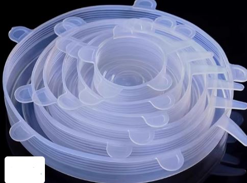 Reusable Silicone Stretch Lids — Set of 6